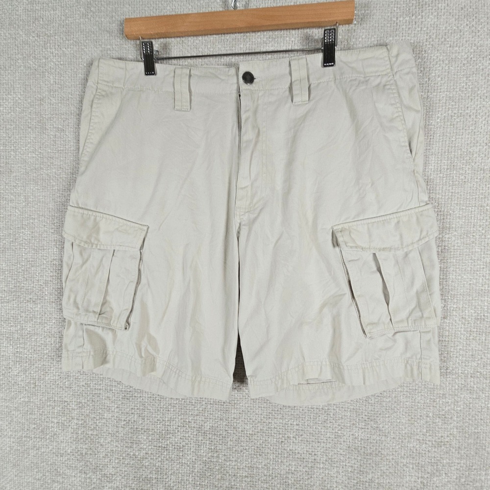 John Bartlett Consensus‎ Mens Khaki Cotton Cargo Shorts Sz38 Fits 40 Tan Utility